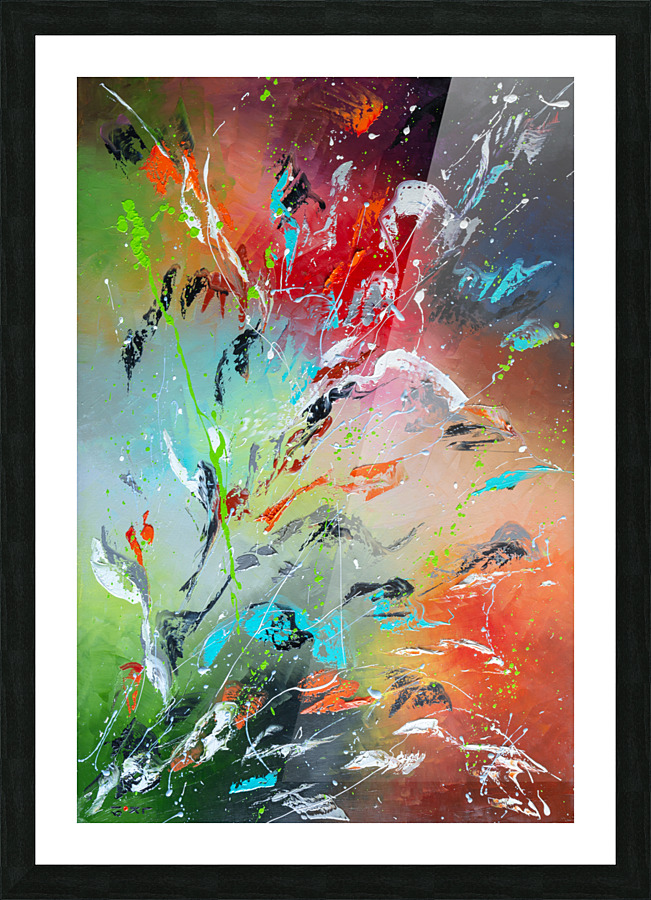 Flowers flame Picture Frame print