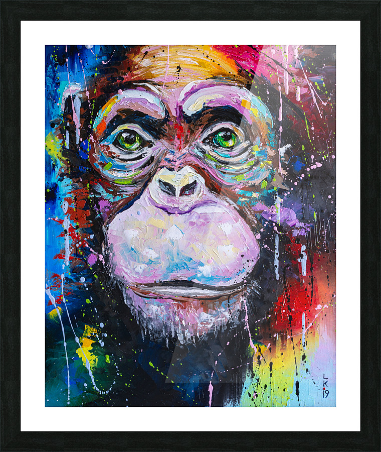 I am chimpanzee Picture Frame print