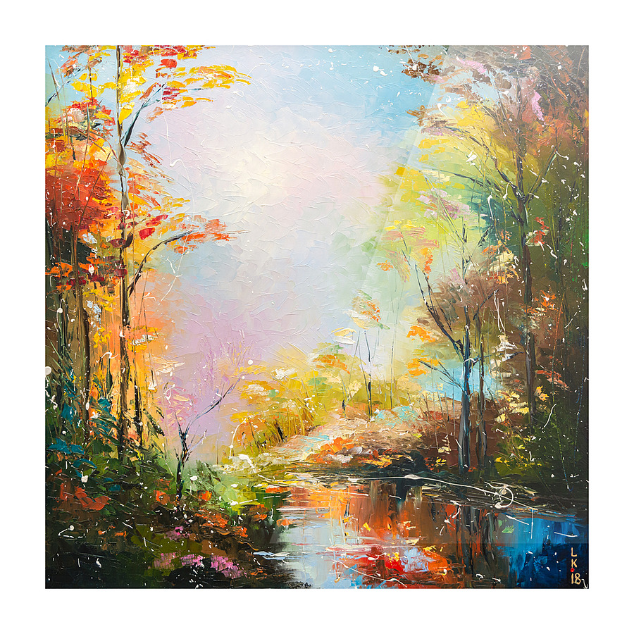 Fall forest Picture Frame print