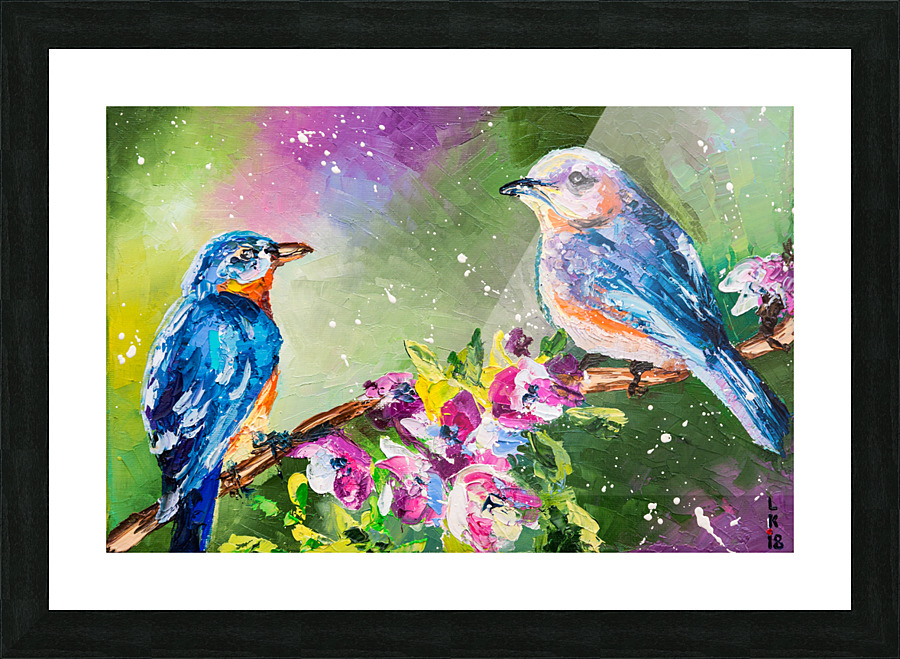 Spring birds Picture Frame print