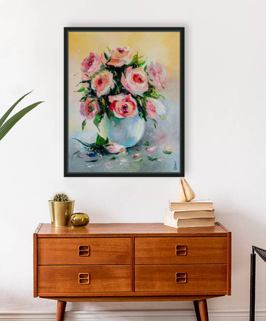 Gentle roses by Liubov Kuptsova