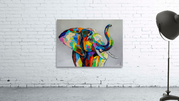 Happy elephant Wall Preview