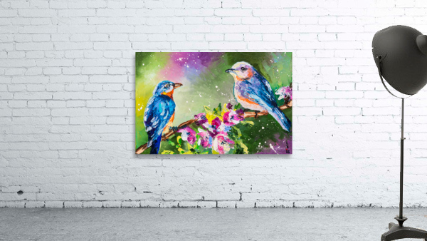 Spring birds Wall Preview