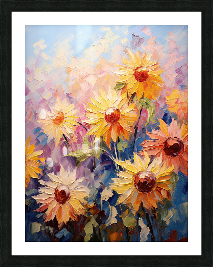 Floral Fanfare: Sunlit Symphony Picture Frame print