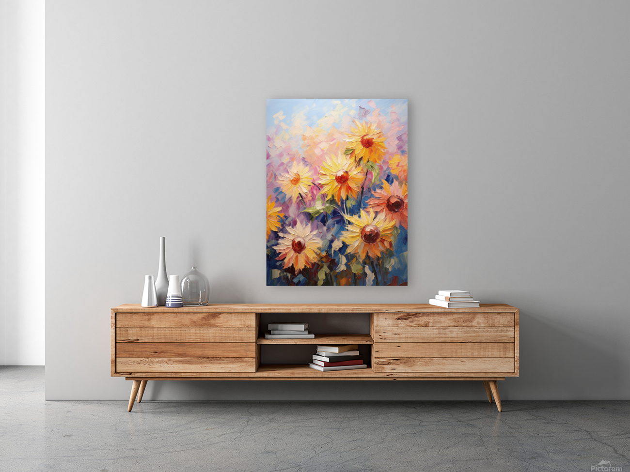 Floral Fanfare: Sunlit Symphony Reproduction