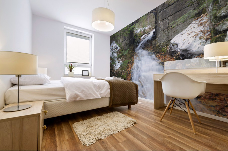 Granite Railroad Bridge - Crawford Notch New Hampshire Mural print