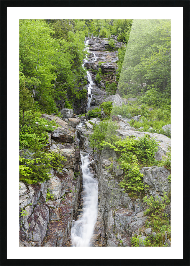 Silver Cascade - Crawford Notch New Hampshire Impression et Cadre photo
