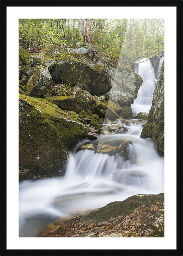 Stark Falls Brook - Kinsman Notch New Hampshire  Picture Frame print
