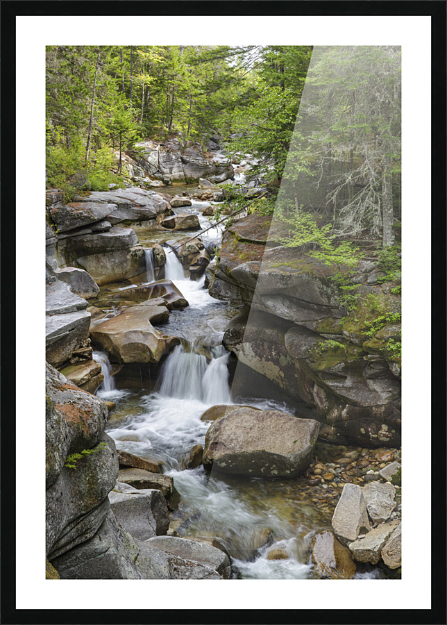 Middle Ammonoosuc Falls - Crawfords Purchase New Hampshire  Picture Frame print