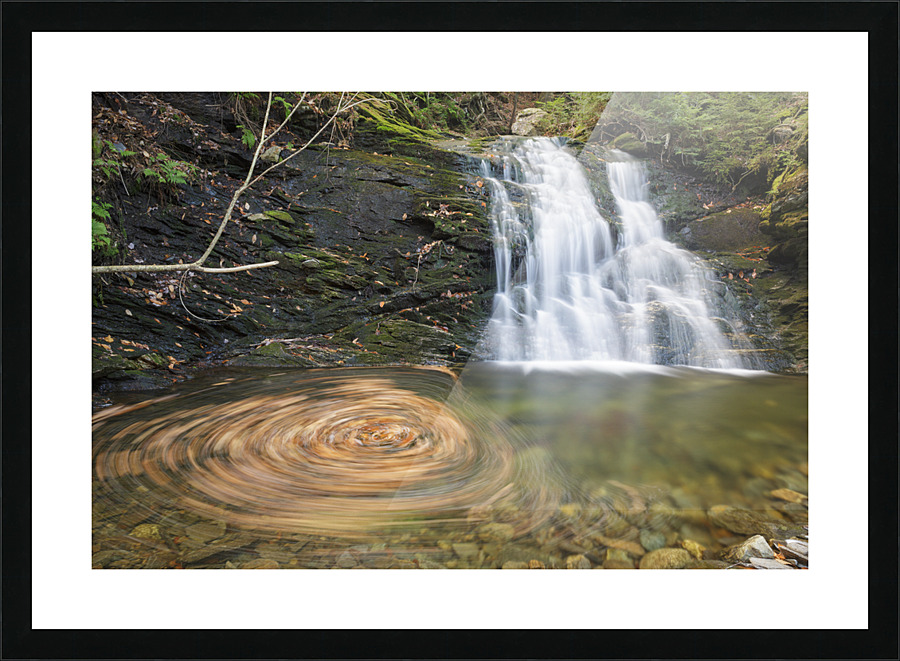 Blue Ravine Cascades - Kinsman Notch New Hampshire Picture Frame print