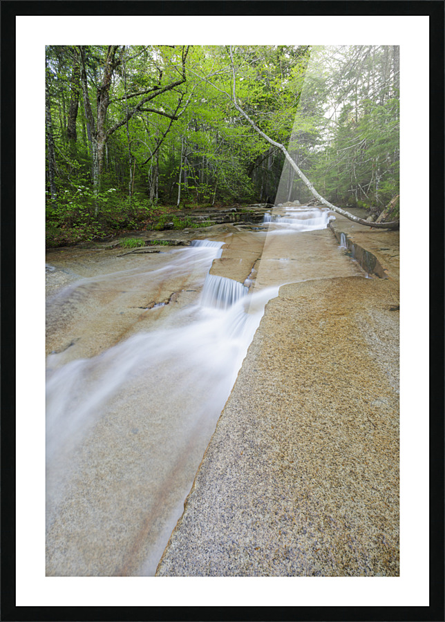 Walker Brook Cascades - Franconia Notch New Hampshire Picture Frame print