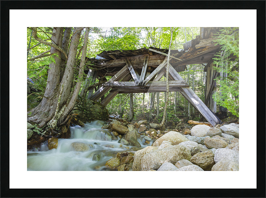 Trestle 16 - East Branch & Lincoln Railroad New Hampshire Picture Frame print