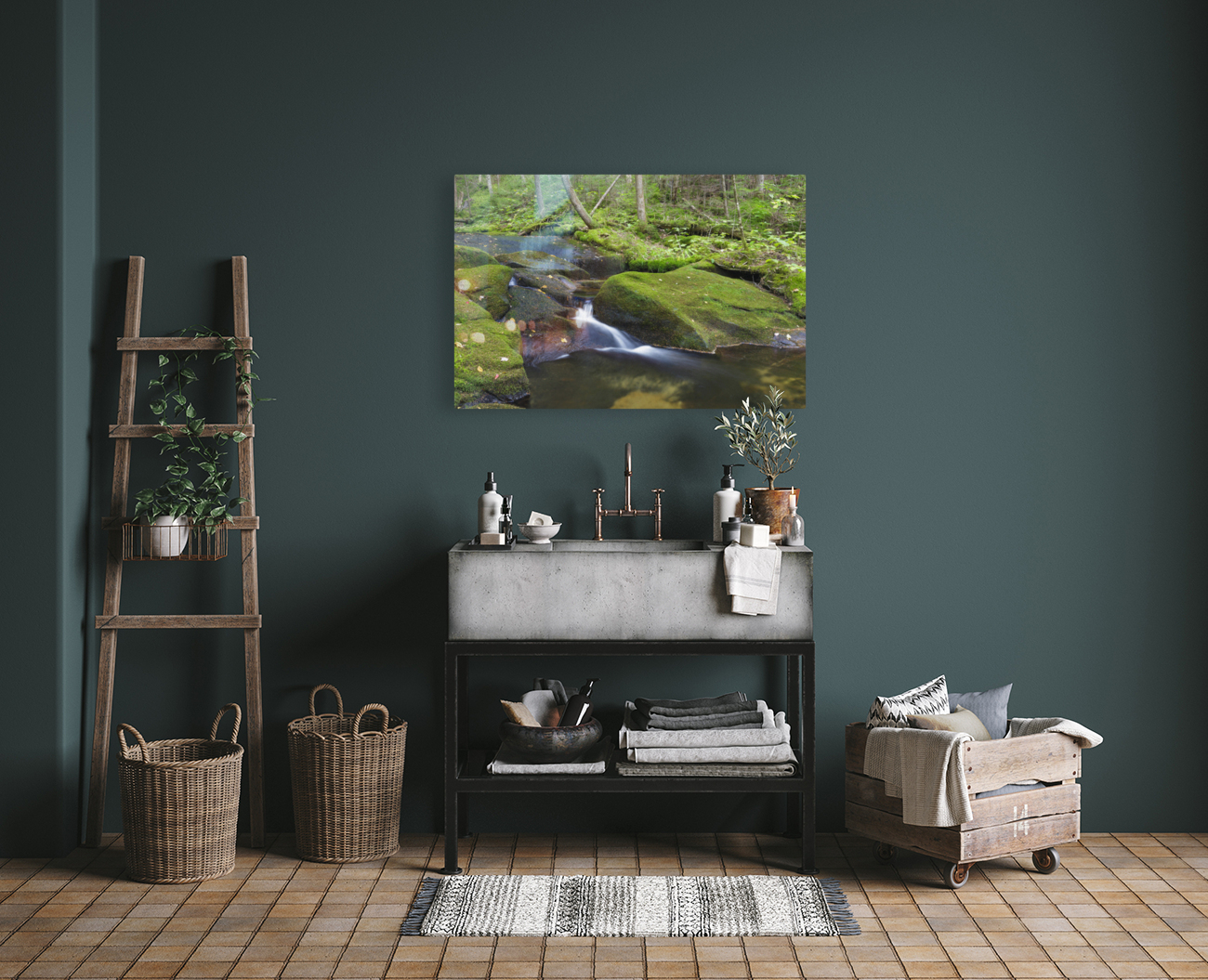 Scarface Brook - Bethlehem New Hampshire Reproduction