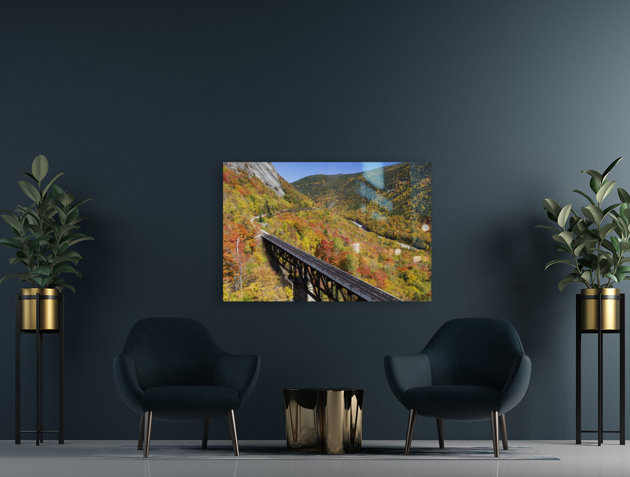 Willey Brook Trestle - White Mountains New Hampshire Reproduction