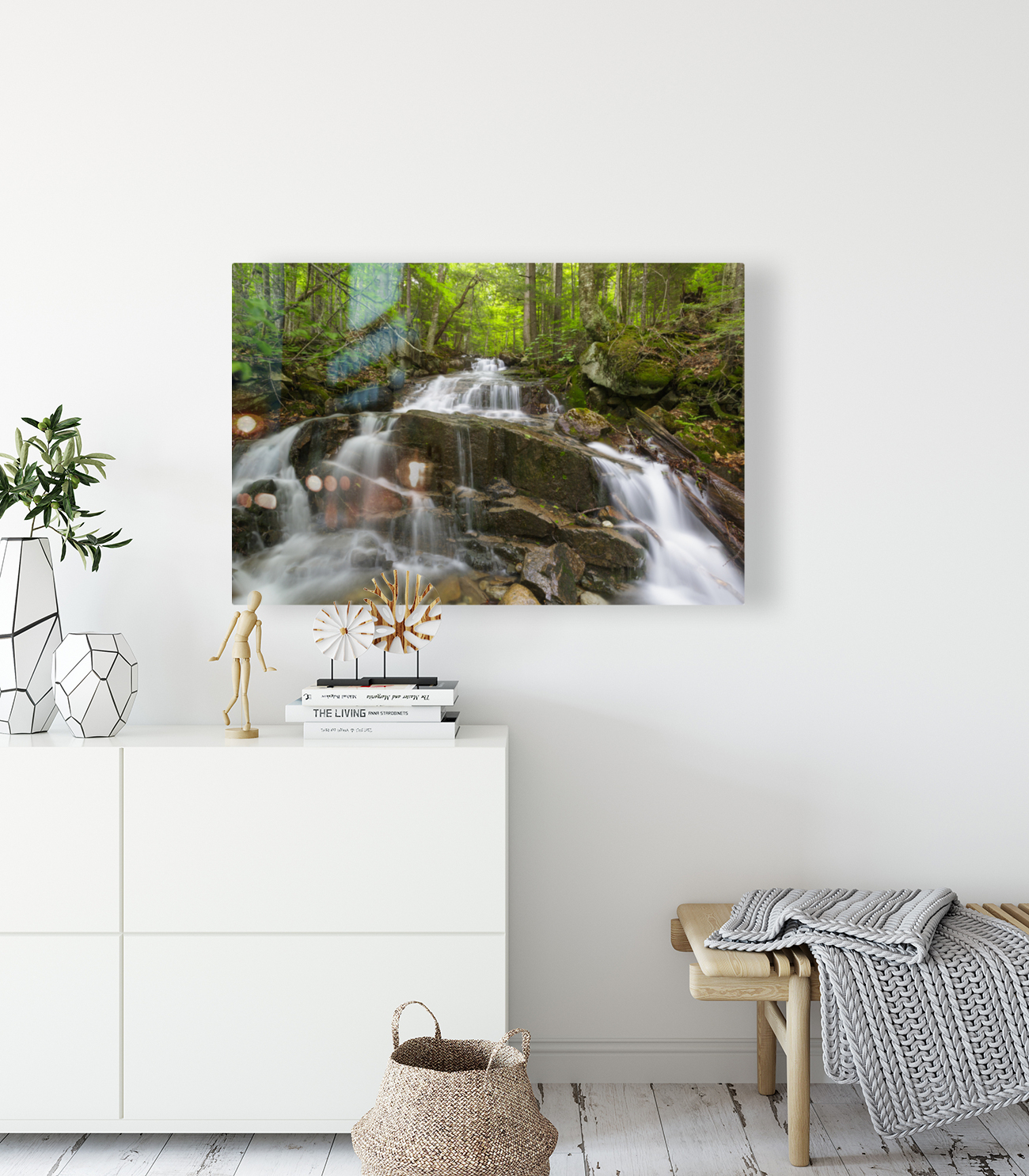 Franconia Notch - White Mountains New Hampshire Reproduction