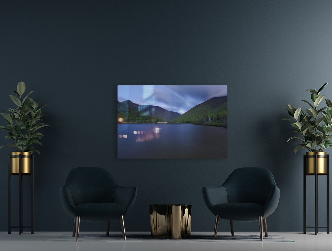 Echo Lake - Franconia Notch State Park New Hampshire Reproduction