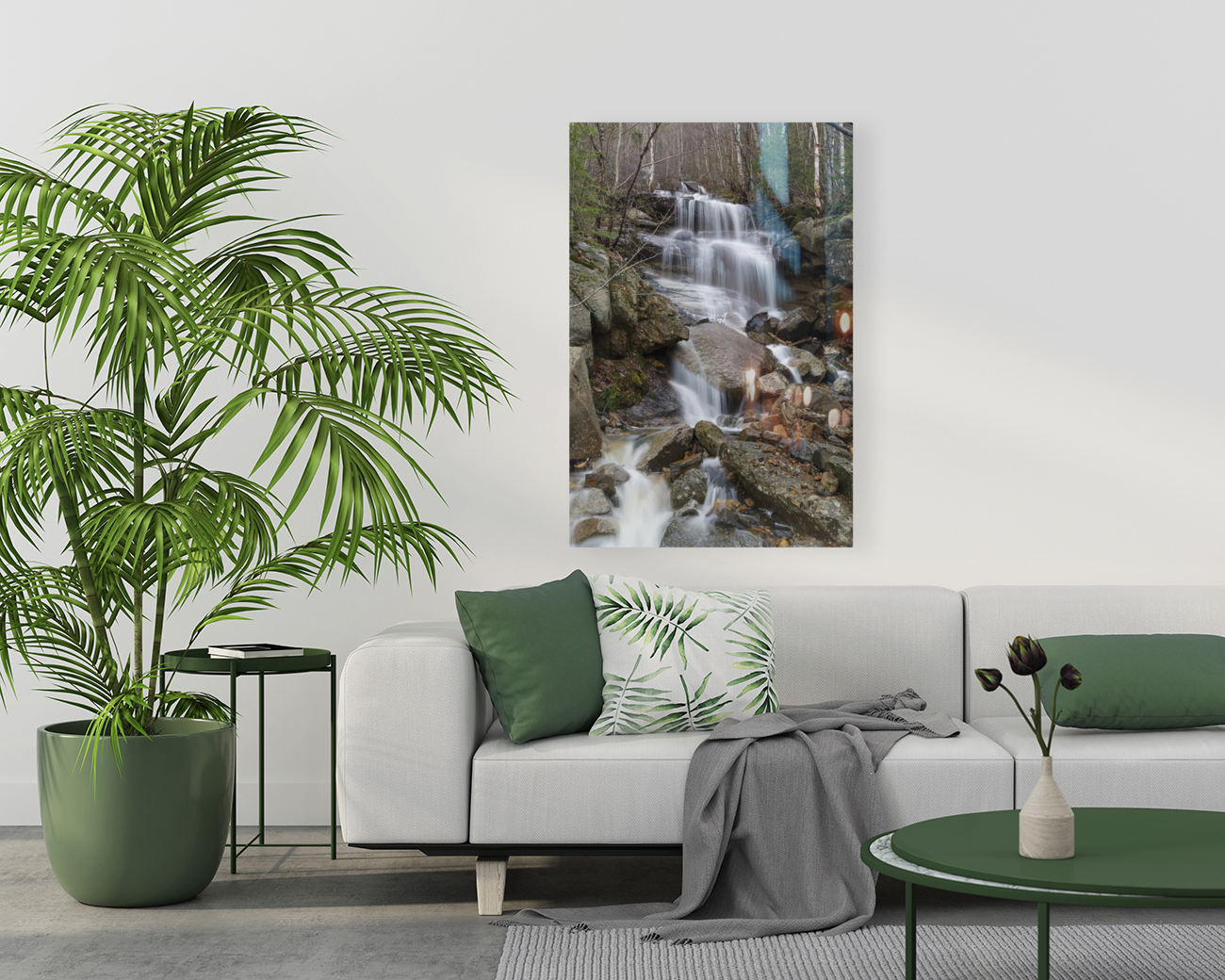 Franconia Notch - White Mountains New Hampshire Reproduction