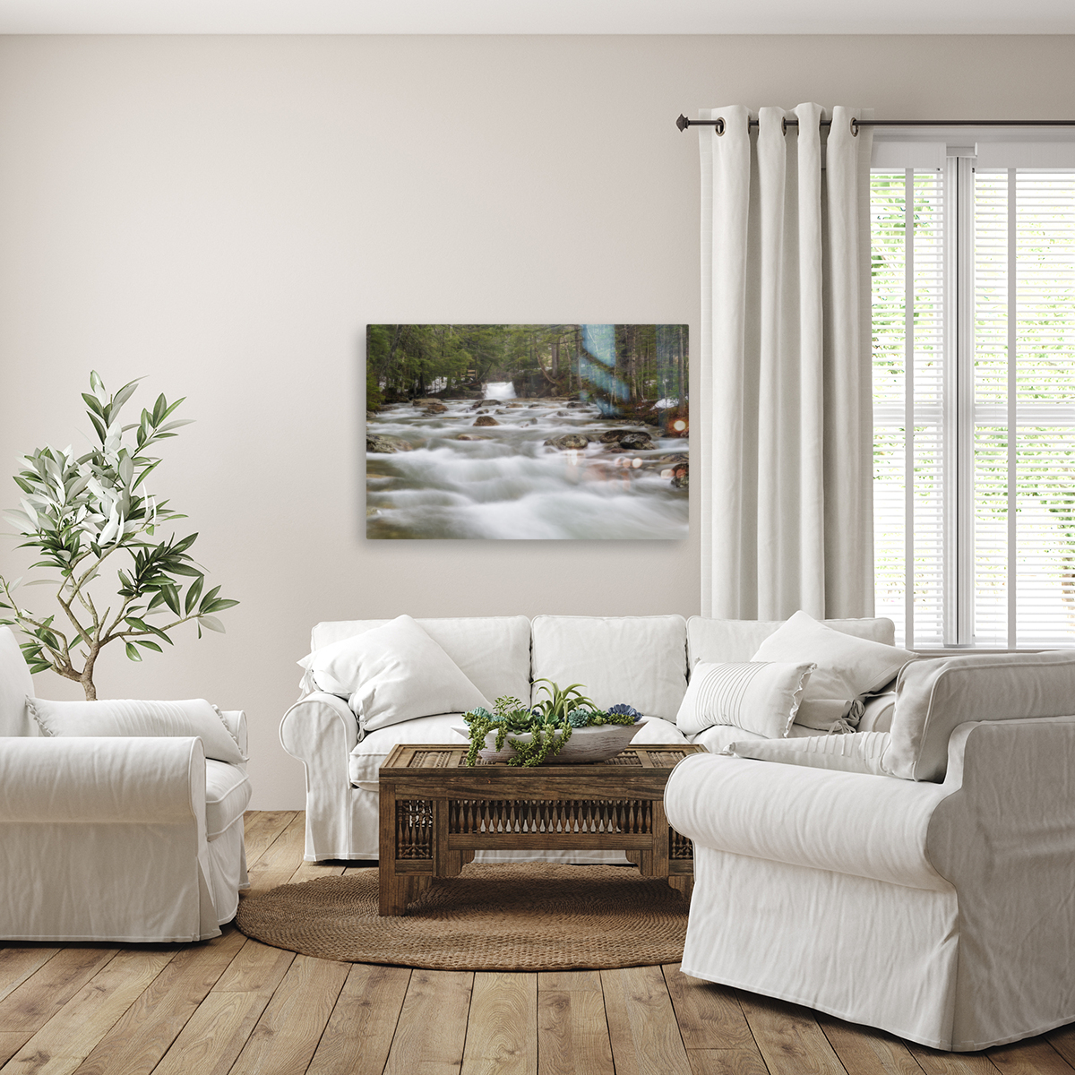 The Baby Flume - Franconia Notch State Park New Hampshire Reproduction