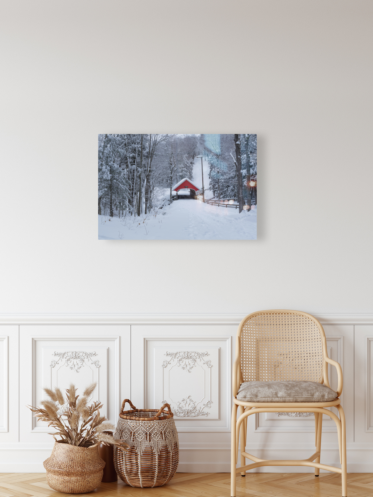 Franconia Notch - White Mountains New Hampshire Reproduction