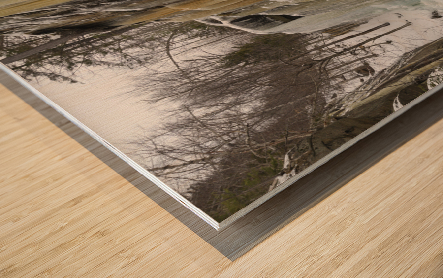 Pitcher Falls - Albany New Hampshire Wood print