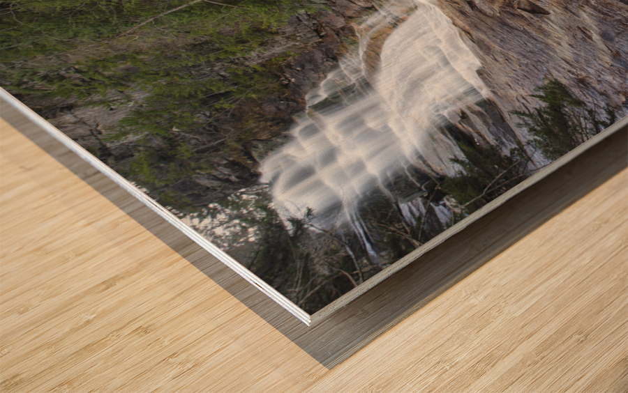 Ripley Falls - Crawford Notch State Park New Hampshire Wood print