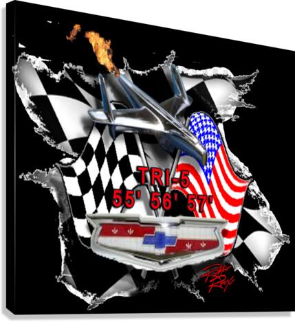 Vintage Tri-5  Canvas Print