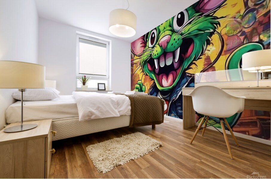 Ziggy the Rat  Mural print