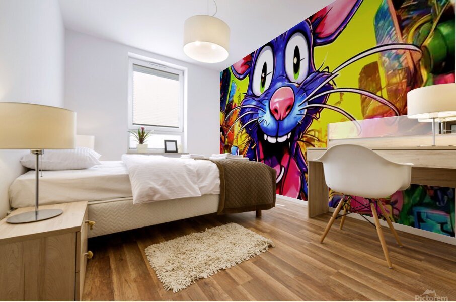 Ruckus Rat Mural print