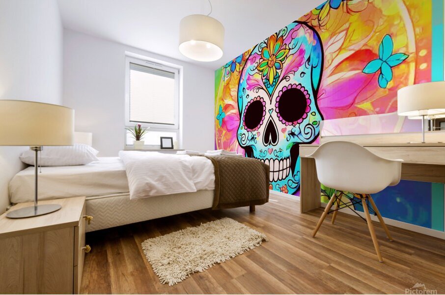 Sugar Skull Mural print