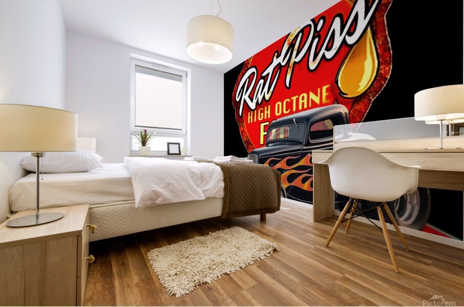 Flames and Fumes Mural print