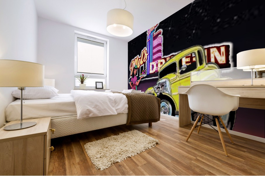 Saturday Night Dinner Mural print