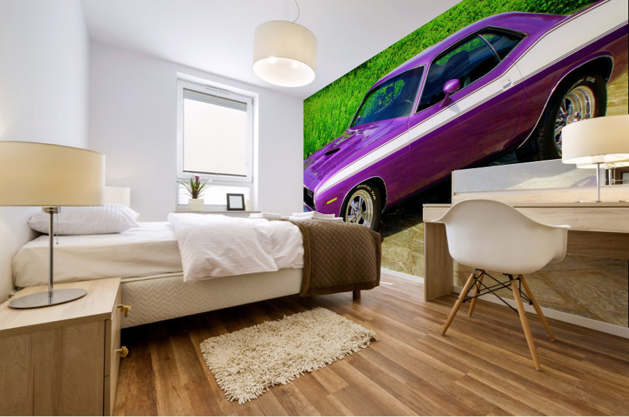 70 Purple Cuda Mural print