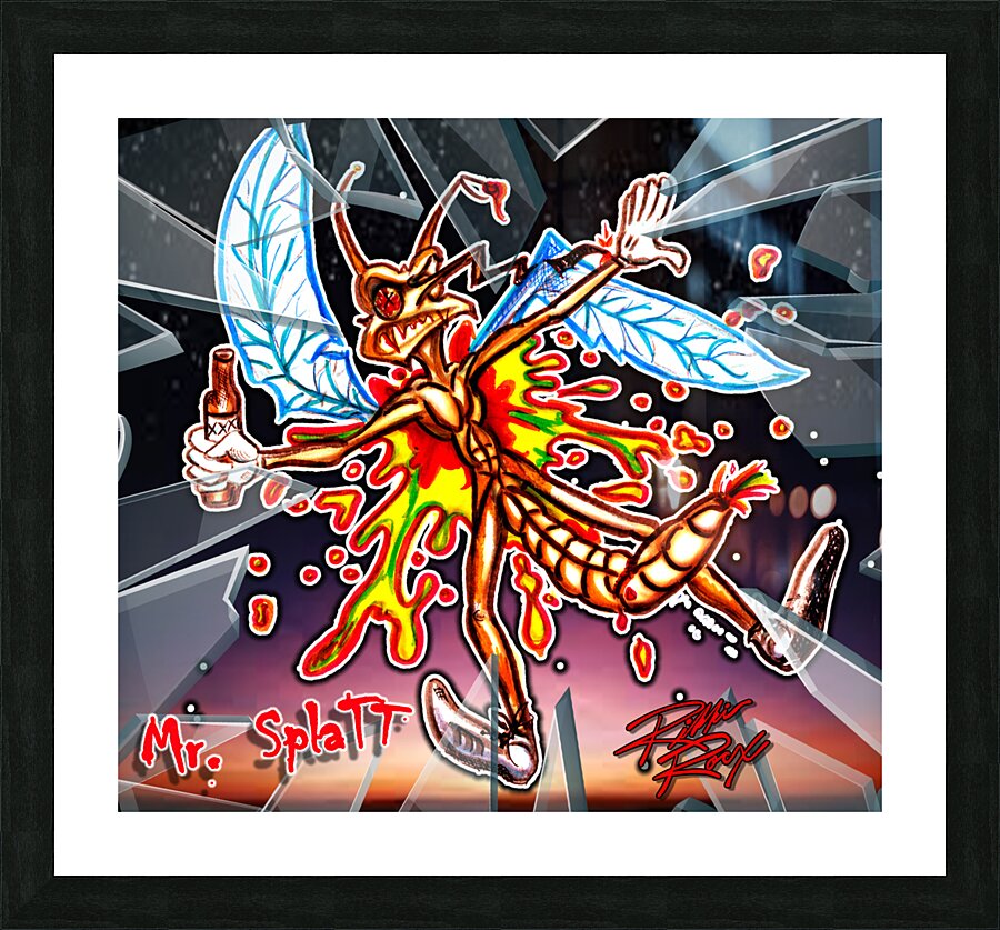 Mr Splatt Picture Frame print