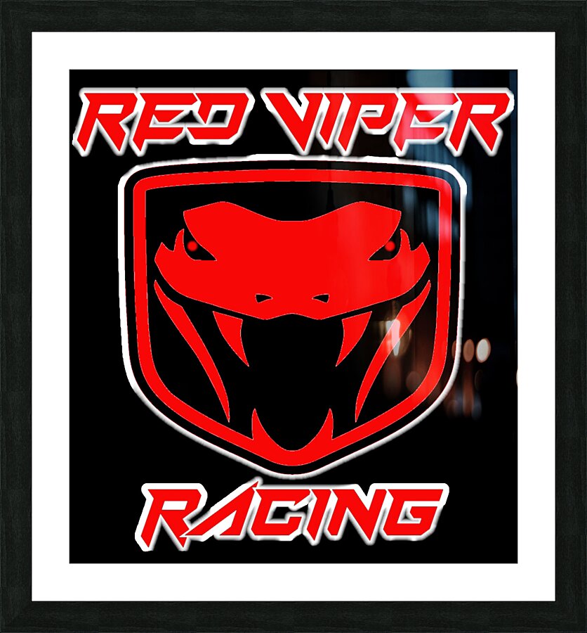 Red  Viper Racing  Picture Frame print