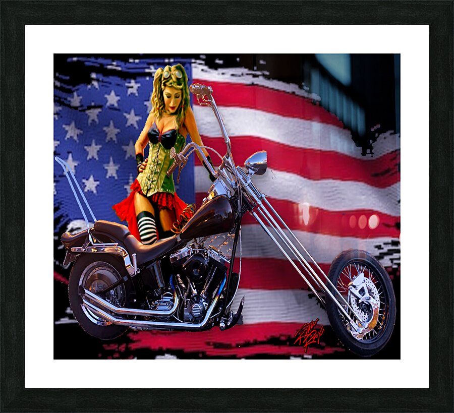 American chopper Chick Picture Frame print