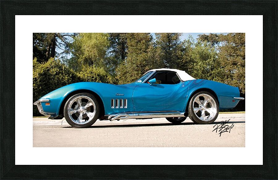 69 Vette Roadster Picture Frame print