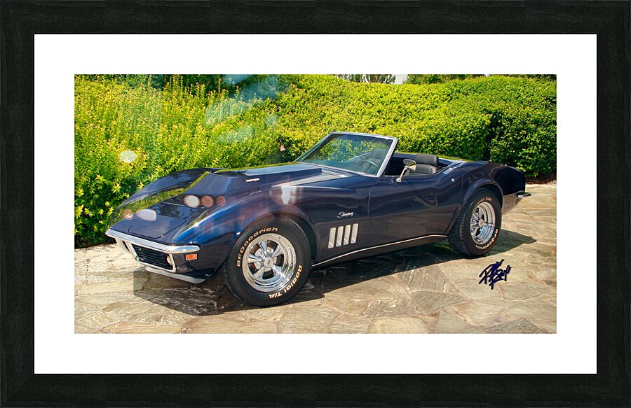 69 Vette Picture Frame print