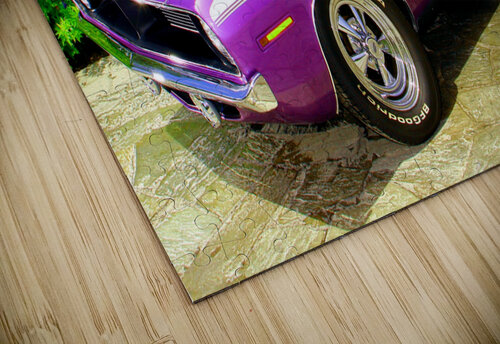 70 Purple Cuda by Rikki Rocx Designs Wall Art