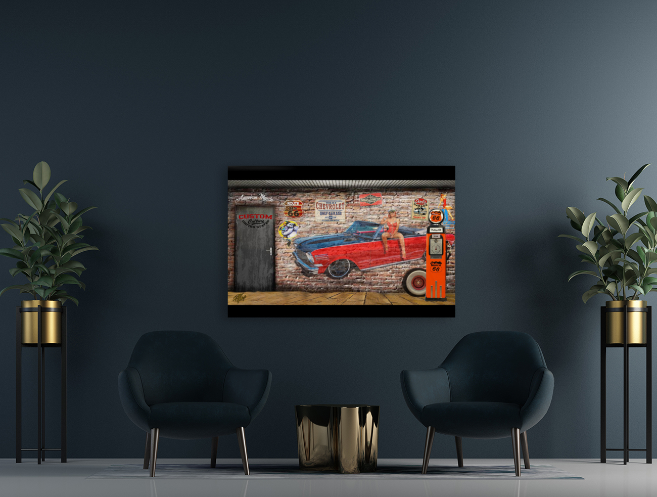 Garage Wall Mural Reproduction