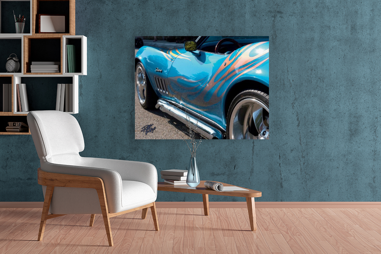 69 Flaming Vette Reproduction