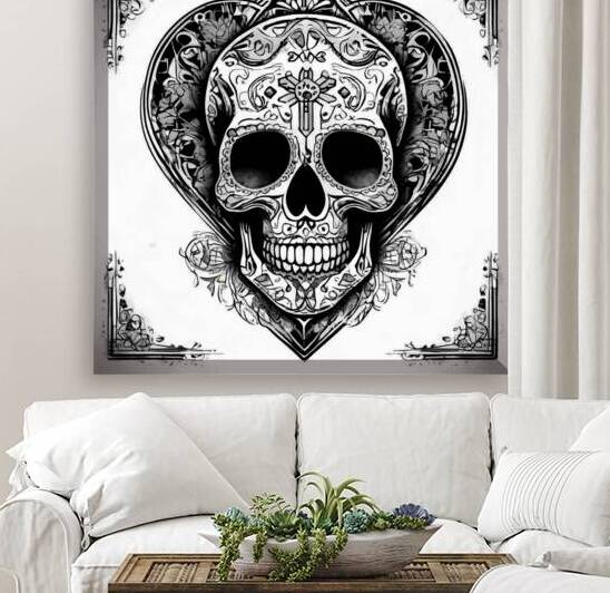  Symbols of Life  Sugar Skulls Hearts and Crosses by Rikki Rocx Designs