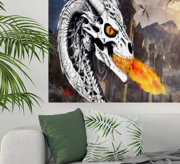 medieval dragon by Rikki Rocx Designs