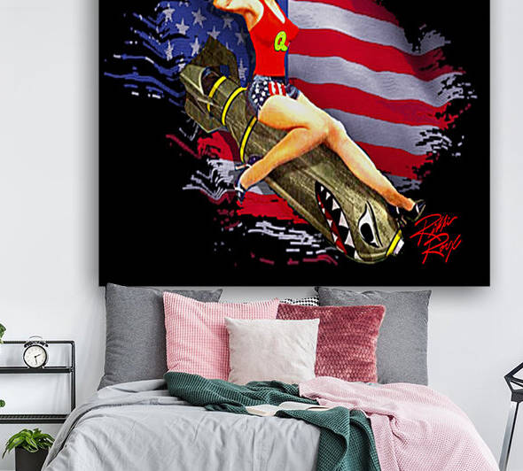  Classic B-52 Bomber Pin-up by Rikki Rocx Designs