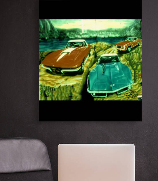  Classic Chevys Wall Mural by Rikki Rocx Designs