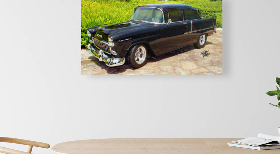 Classic 55 Chevy  by Rikki Rocx Designs