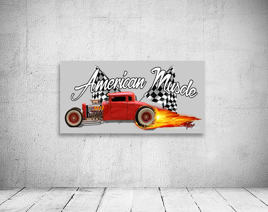 Hot Rod Burnout Wall Preview