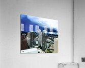 Stormy Skyscrapers Acrylic Print