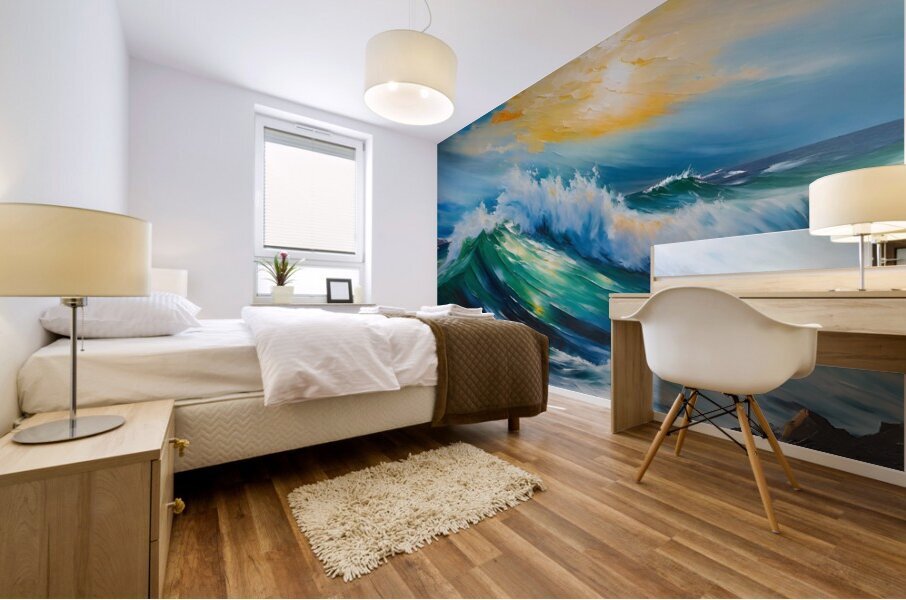 Shoreline Break Mural print