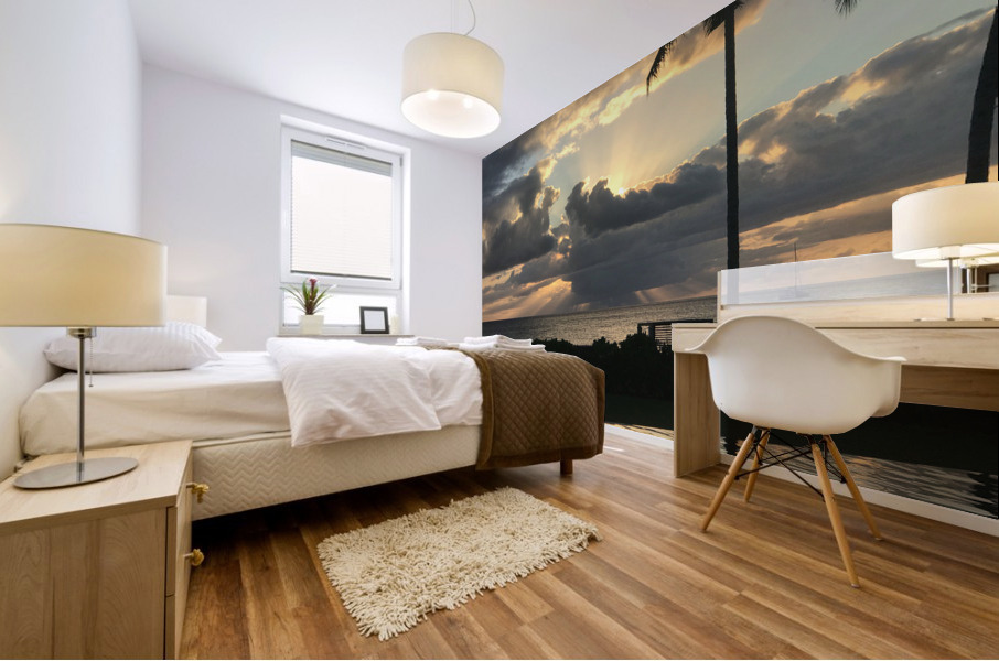 Poolside Vacation 3  Mural print