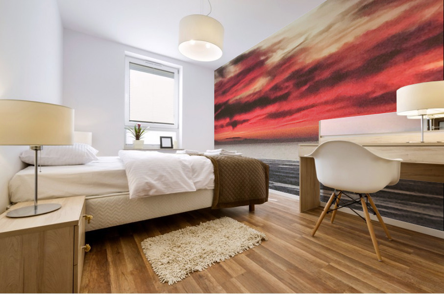 Ocean Sunset 5 Mural print